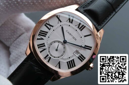 Drive De Cartier WGNM0003 1:1 Best Edition V6 Factory Rose Gold Silver Dial - Image 7