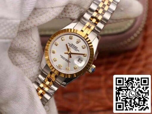 Rolex Lady Datejust 28MM 1:1 Best Edition Swiss Original Imported NH05 18K Gold Plated - Image 3