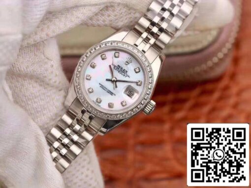 Rolex Lady Datejust 28MM 1:1 Best Edition Swiss Original Imported NH05 Movement Enamel Dial - Image 3