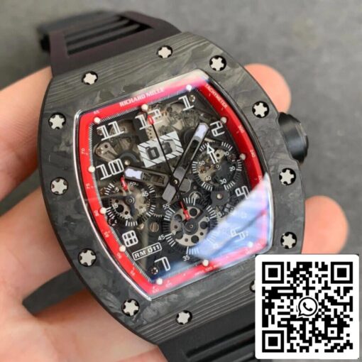 Richard Mille RM011 1:1 Best Edition KV Factory Carbon Fiber Case - Image 9