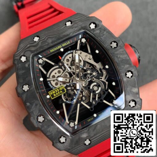 Richard Mille RM35-01 1:1 Best Edition KV Factory Red Strap - Image 9