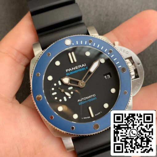 Panerai Submersible PAM01209 1:1 Best Edition VS Factory Black Dial - Image 9