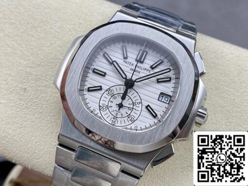 Patek Philippe Nautilus 5980/1A-019 1:1 Best Edition PPF Factory White Dial - Image 4