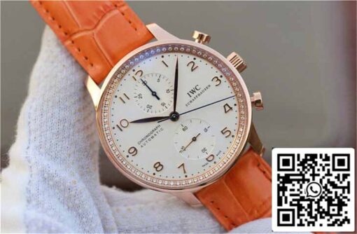 IWC Portuguese ZF Factory 1:1 Best Edition Orange Strap - Image 9