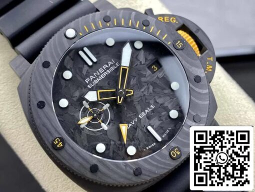 Panerai Submersible PAM1324 1:1 Best Edition VS Factory Carbon Fiber Case - Image 9