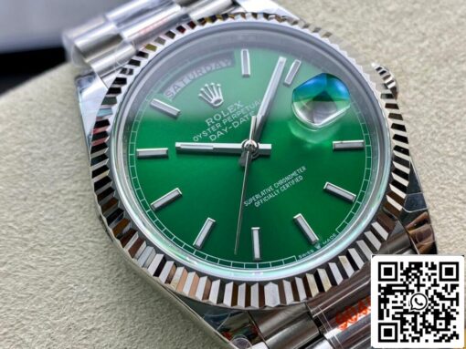 Rolex Day Date 40MM 1:1 Best Edition GM Factory Green Dial - 이미지 8