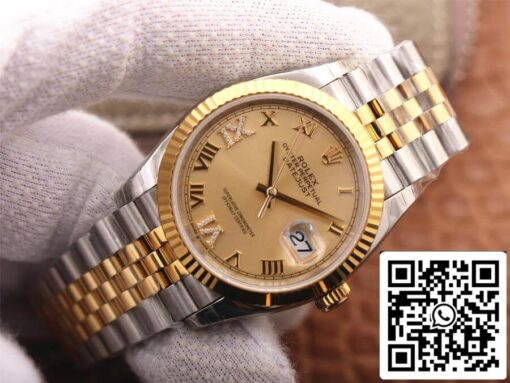 Rolex Datejust 126233 1:1 Best Edition EW Factory Gold Dial – Bild 9