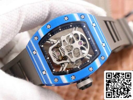 Richard Mille RM052-01 1:1 Best Edition JB Factory Blue Ceramic Swiss Tourbillon - Image 8