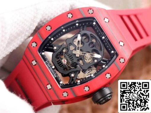 Richard Mille RM052-01 1:1 Best Edition JB Factory Red Ceramic Swiss Tourbillon - Image 8