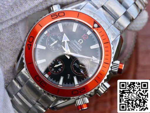 Omega Seamaster Planet Ocean 232.30.46.51.01.002 1:1 Best Edition Swiss ETA7750 Black Dial with orange marker - Image 8