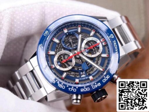 Tag Heuer Carrera Calibre Heuer 01 CAR201T.BA0766 Chronograph 1:1 Best Edition XF Factory Blue Dial Swiss Calibre 01 - Image 7