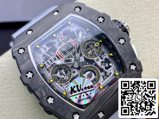 Richard Mille RM-011 1:1 Best Edition KV Factory Forged Carbon Case - Image 8