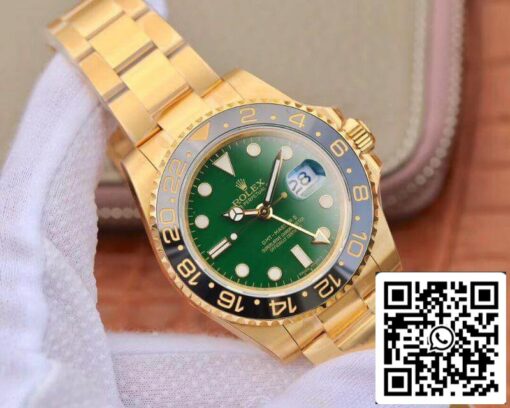 Rolex GMT Master II 116718LN 40mm EW Factory Mechanical Watches 1:1 Best Edition Swiss ETA2836 Green Dial - 이미지 9