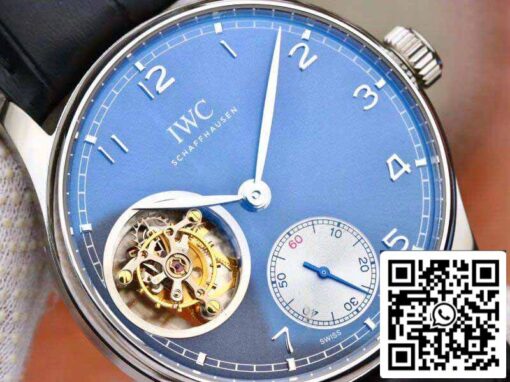 IWC Portuguese Tourbillon IW546302 ZF Factory Men Watches 1:1 Best Edition Swiss Tourbillon Blue Dial - Image 7