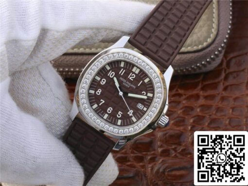 Patek Philippe Aquanaut 5067A-023 1:1 Best Edition PPF Factory Diamond Brown Dial — изображение 7