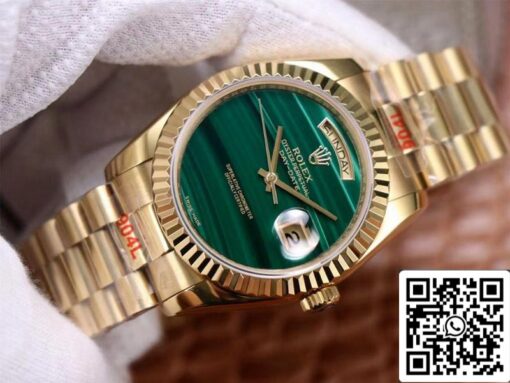 Rolex Day Date President 18238 1:1 Best Edition Malachite Green Dial Swiss Movement - 이미지 10