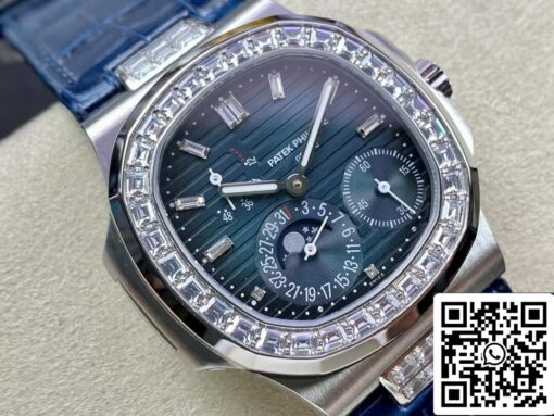 Patek Philippe Nautilus 5724G-001 1:1 Best Edition GR Factory Blue Strap — изображение 8