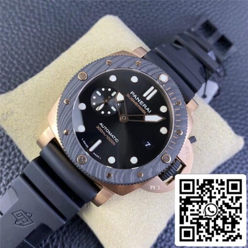 SBF Panerai Submersible PAM01070 1:1 Best Edition VS Factory Black Dial - Image 9