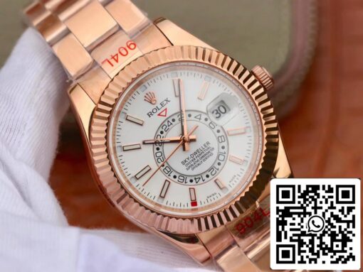 Rolex Sky Dweller M326935-0005 Best 1:1 Edition Noob Factory Rose gold - Image 9