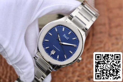 Piaget Polo’ S G0A41002 MKS Factory 1:1 Best Edition Blue Textured Dial On Stainless Steel Bracelet Swiss ETA 1110 - Image 8