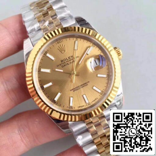 Rolex Datejust 41 126333 EW Factory 1:1 Best Edition Swiss ETA3235 904L Stainless Steel Jubilee Bracelet - Imagen 3