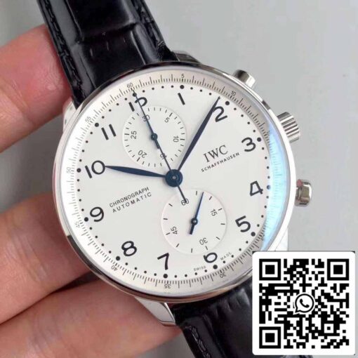 IWC Portuguese IW371602 YL Factory 1:1 Best Edition Swiss ETA69355 White Dial - Image 8