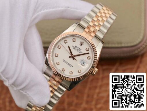 Rolex Datejust 36mm Stainless Steel Two Tone GM Factory 1:1 Best Edition 18K Gold Wrapped Swiss ETA3135 - Image 3