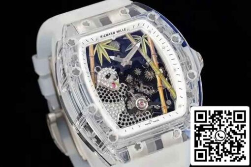 Richard Mille RM26-01 Tourbillon Replica Best Edition RM Factory Rubber Strap - Image 2