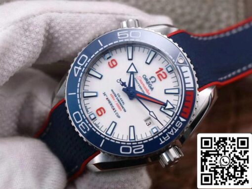 Omega Seamaster Planet Ocean 36th America’s Cup Limited Edition 1:1 Best Edition VS Factory White Dial Swiss ETA8900 - Image 8