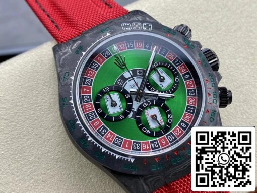 Rolex Daytona Cosmograph Carbon Fiber Diw Custom Version 1:1 Best Edition Noob Factory Green Dial – Bild 2