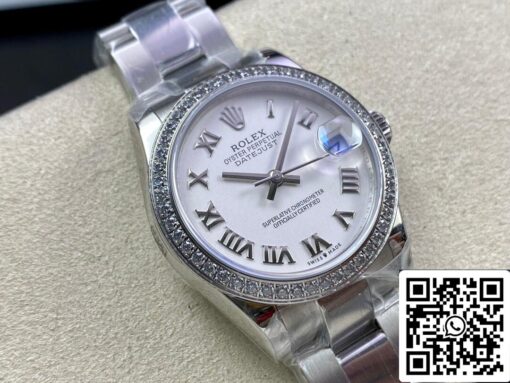 Rolex Datejust M278384RBR-0013 31MM 1:1 Best Edition EW Factory White Dial - Image 8