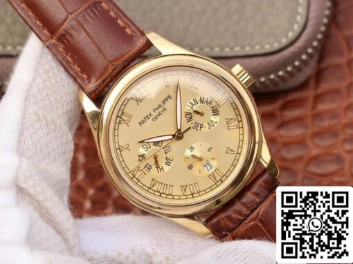 Patek Philippe Complications Annual Calendar 1:1 Best Edition Swiss ETA315SQA Gold Dial - Image 7