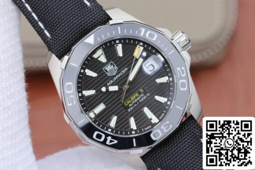 Tag Heuer Aquaracer 300M WAY211A.FC6362 1:1 Best Edition V6 Factory Black Dial - Image 9