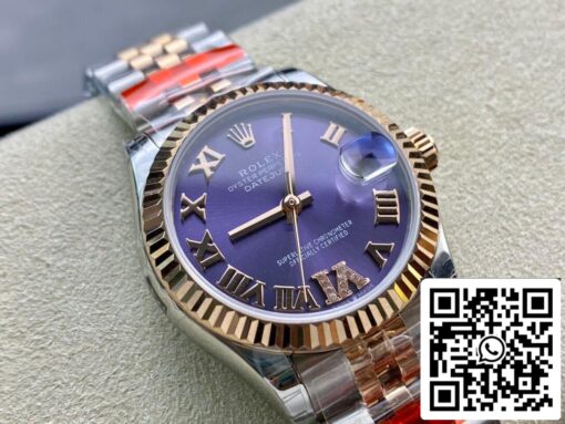 Rolex Datejust M278271-0020 1:1 Best Edition TW Factory Eggplant Purple Dial – Bild 9