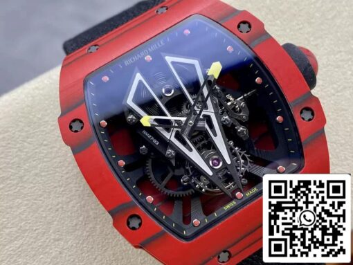 Richard Mille RM27-03 Tourbillon 1:1 Best Edition BBR Factory Red Carbon Fiber Case - Image 9