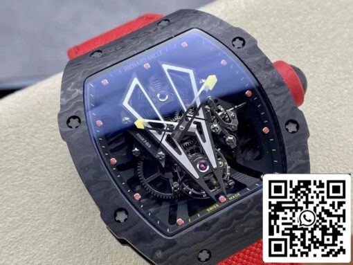 Richard Mille RM27-03 Tourbillon 1:1 Best Edition BBR Factory Black Carbon Fiber Case - Image 9