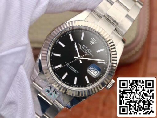 Rolex Datejust 126334 41mm AR Factory Men Watches 1:1 Best Edition Swiss EAT2824 Black Dial - 이미지 3