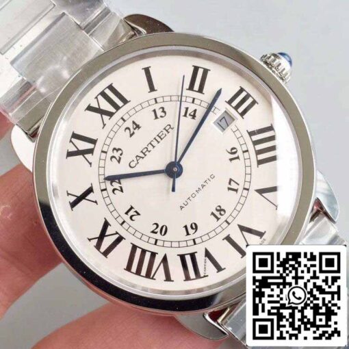 Ronde Solo De Cartier W670101 ZF Factory Men Watches 1:1 Best Edition Swiss ETA9015 White Dial - Image 8