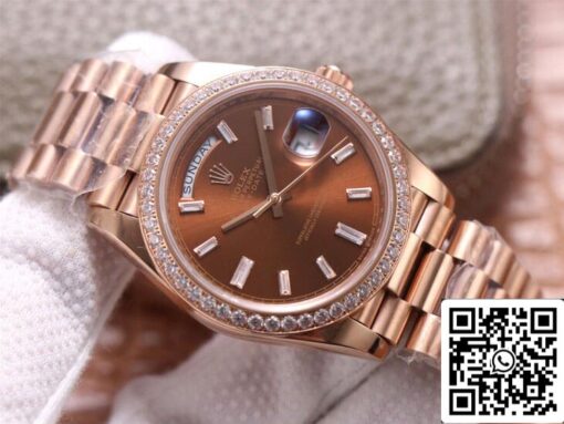 Rolex Day Date M228345RBR-0006 1:1 Best Edition EW Factory Rose Gold - 이미지 11