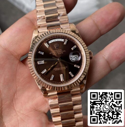 Rolex Day Date M228235-0003 1:1 Best Edition GM Factory V2 Chocolate Dial - 이미지 9