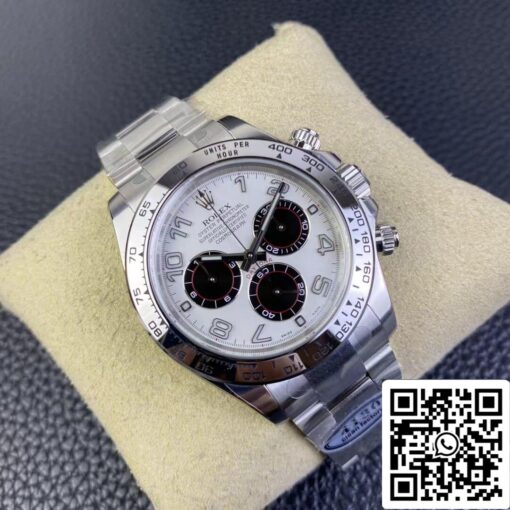 Rolex Cosmograph Daytona 1:1 Best Edition Clean Factory V3 Stainless Steel White Dial - immagine 9