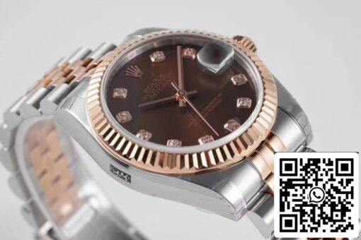 Rolex Datejust m278271-0028 1:1 Best Edition GS Factory Brown Dial — изображение 8