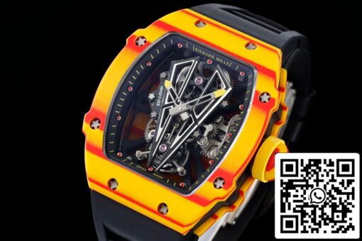 Richard Mille RM27-03 Rafael Nadal Tourbillon 1:1 Best Edition RM Factory Rubber Strap - Image 9