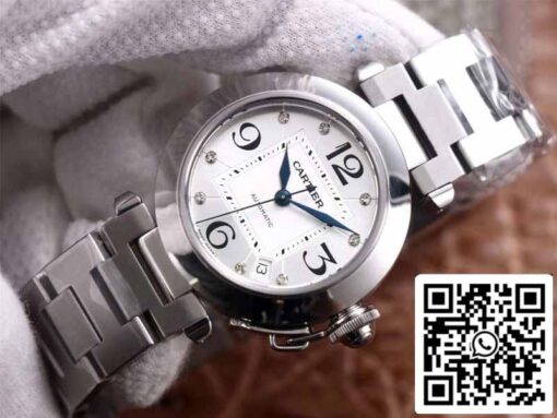 Cartier Pasha W31073M7 1:1 Best Edition V9 Factory Silver Dial Swiss Cal.049 - Image 9