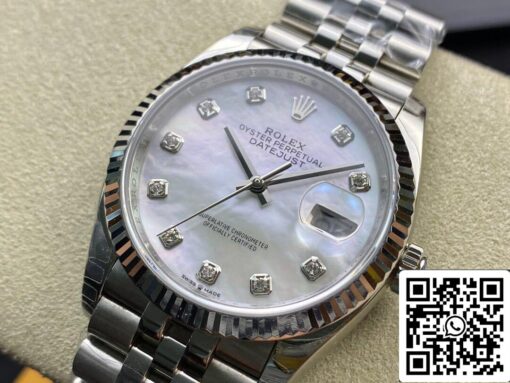 Rolex Datejust 178384-NG-63160 31MM 1:1 Best Edition EW Factory Silvery White Dial - Image 9