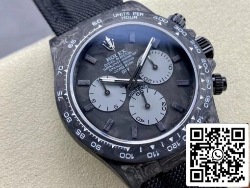 Rolex Daytona Cosmograph Diw Custom Version 1:1 Best Edition Noob Factory Black Strap - Image 9