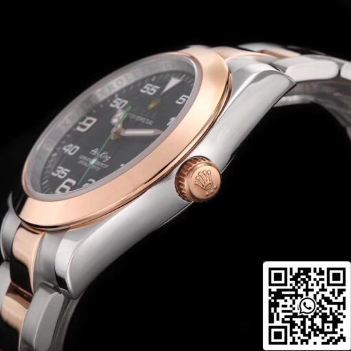 Rolex Air-King 116900 JF Factory 1:1 Best Edition Swiss ETA3131 Rose Gold - Imagen 6