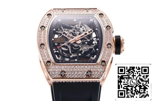 Richard Mille RM035 Americas 1:1 Best Edition KV Factory Diamond Case – Bild 8