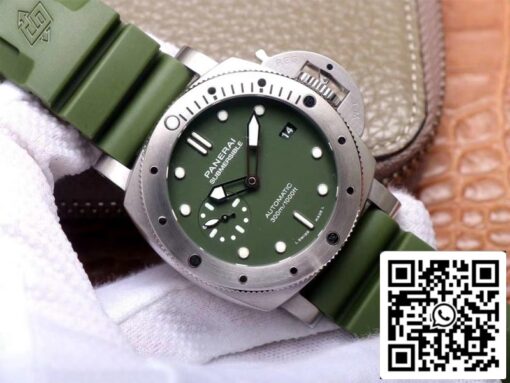 Panerai Submersible PAM01055 1:1 Best Edition VS Factory Green Dial Swiss P9000 - Image 8