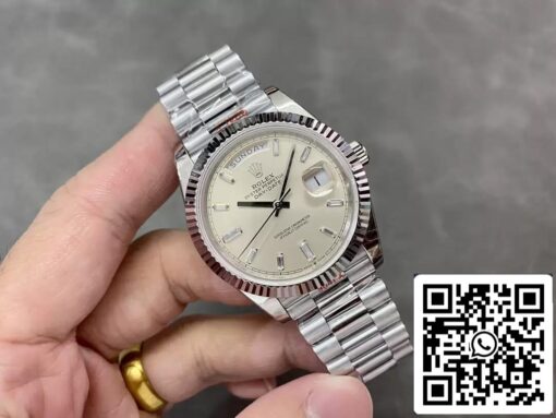 Rolex Day Date M228236-0002 1:1 Best Edition GM Factory Silver Dial V2 - 이미지 9